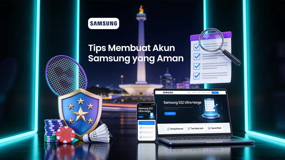 samsung s22 ultra harga di Indonesia — Tips Membuat Akun Samsung yang Aman